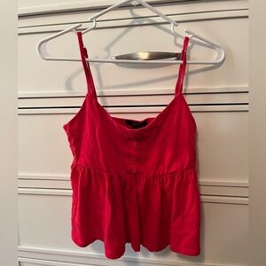 Small, red Forever 21 tank top